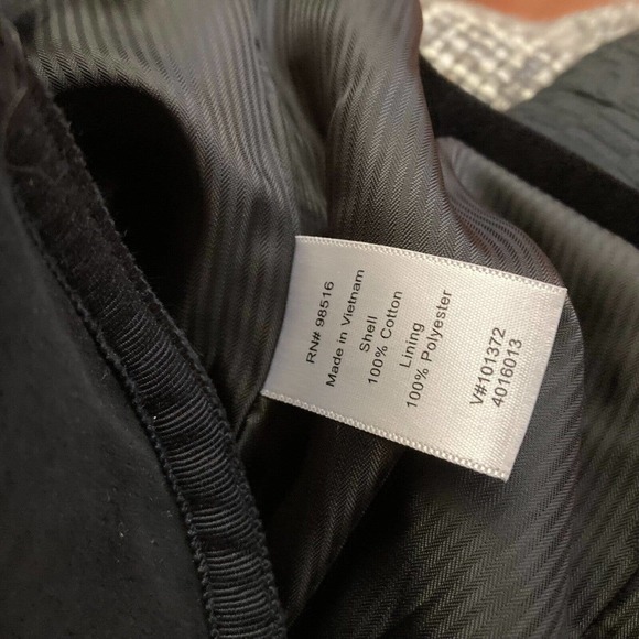 Coldwater Creek Blazer Jacket Womens Sz 8  Black Cotton Velvet Satin Trim Tuxedo - Picture 7 of 10